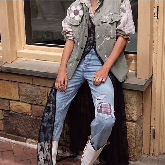 Free People In the Breeze Dress Black Maxi Slip - Picture 8 of 8